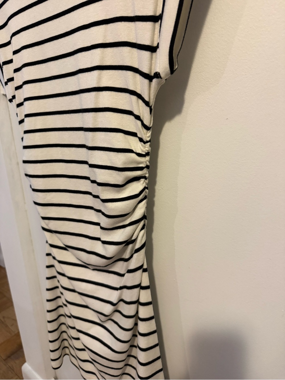 Gap Modern Rib Ruched Mini Dress. Size X-Small - Picture 5 of 5